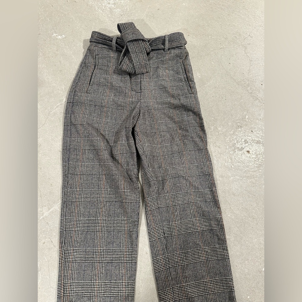 Wilfred Checkered Trousers in Black and Cream